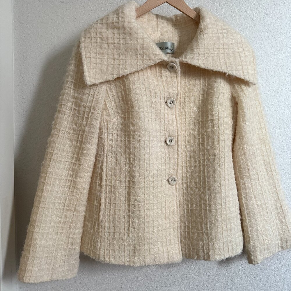 Beth Bowley Wool Jacket Cream Size Small